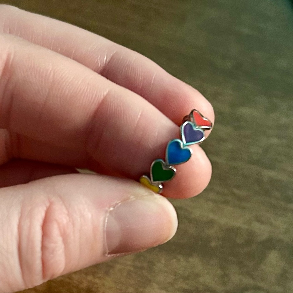 Rainbow Heart Ring